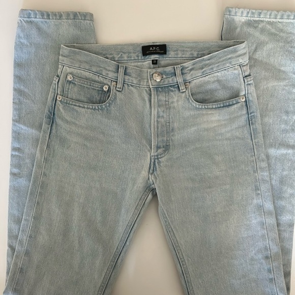 A.P.C Light Blue Cotton Jeans Size 25 C1 - Picture 1 of 4